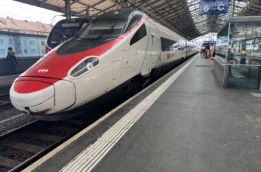 a train at a train station