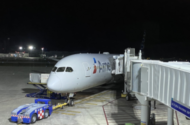 an airplane at an airport