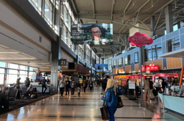 people walking in a terminal