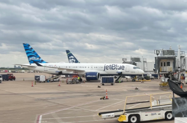 an airplane on the tarmac