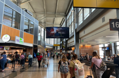 people walking in a terminal