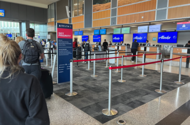 people in an airport