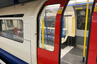 a train with doors open