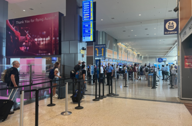 people in an airport