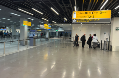 people walking in an airport