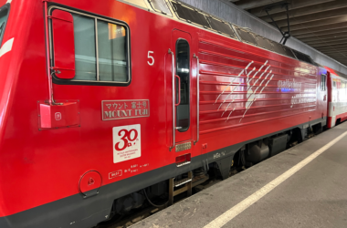 Matterhorn Gotthard Bahn train in Zermatt