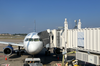 a plane at an airport