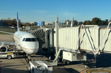 an airplane at an airport