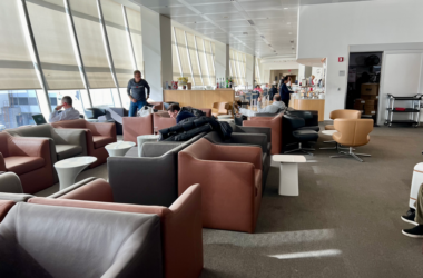 people sitting in a lounge area