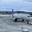 A SAS Airbus A320neo at Tromso Airport