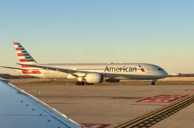 American Boeing 787-9 at DFW Airport