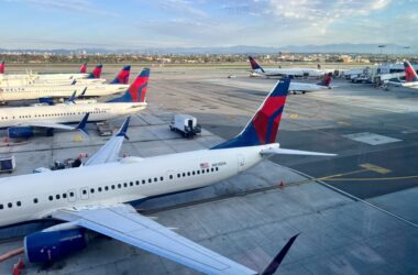 Delta Airplanes Parked at LAX