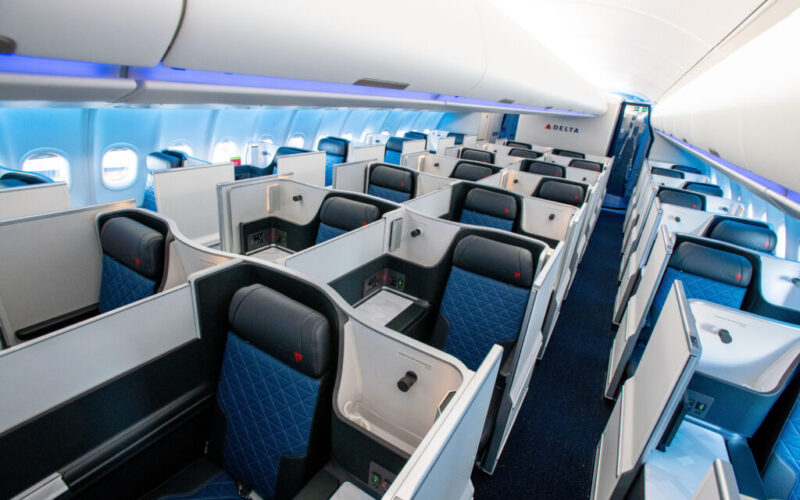 Delta One Cabin on the Airbus A330-900neo