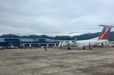 Philippine Express Airlines Dash 8-400 at Busuanga Airport