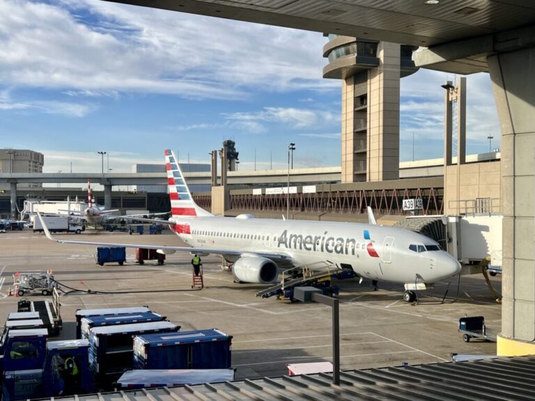 an airplane at an airport