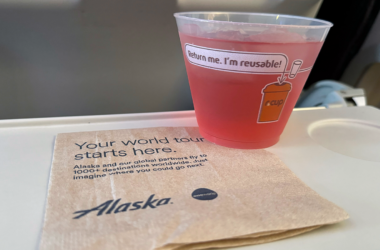 Alaska Airlines celebrated National Reuse Day by trialing reusable plastic cups on a flight between Seattle and Minneapolis/St. Paul.