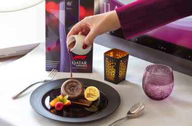 Qatar Airways is introducing F1 inspired onboard offerings, including loungewear and desserts, to celebrate the Qatar Grand Prix.