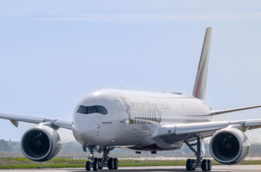 Emirates has taken delivery of its first of 65 Airbus A350-900s. Revenue service is expected to begin on January 15th.