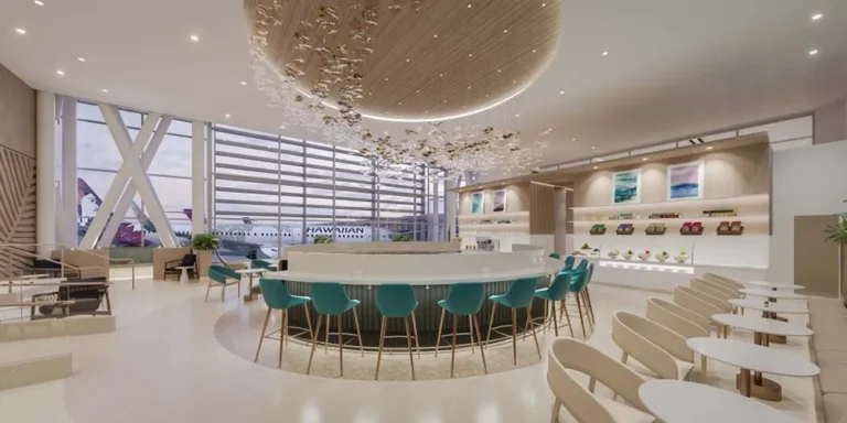 Hawaiian Airlines is opening a new, premium focused, lounge in Terminal 1 at Honolulu's Daniel K. Inouye International Airport in late 2027.