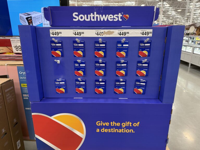 Sam's Club is selling Southwest Airlines gift cards for 10% off which could be a good deal in the right situation.