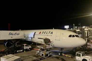 a plane at an airport