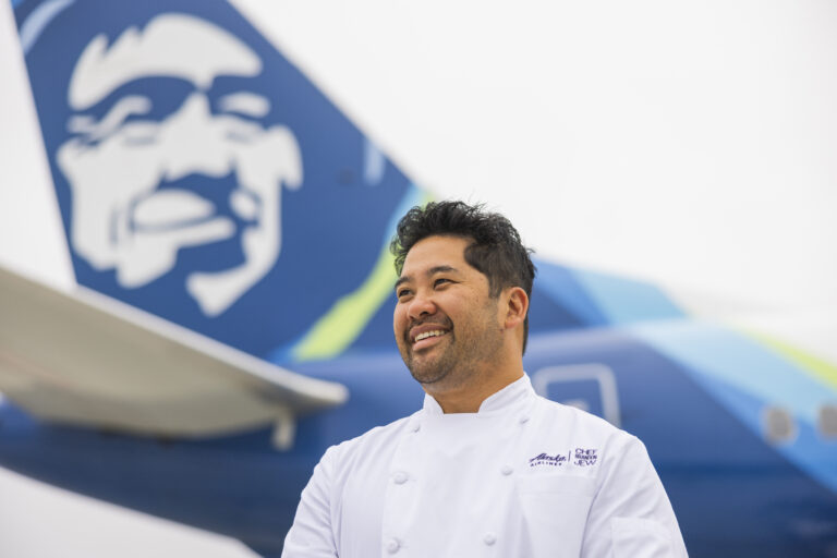 Alaska Airlines has partnered with Chef Brandon Jew on a refresh of its menu for Spring 2025.