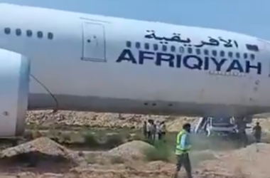 An Afriqiyah Airways Airbus A330 veered off of the runway at Al Abraq International Airport while preparing for a flight to Jeddah.