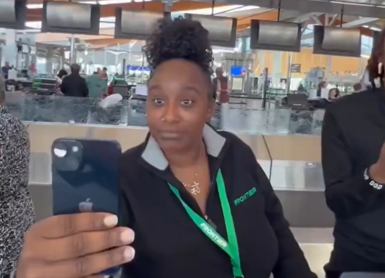 A passenger and two Frontier agents got into an altercation at check-in after the passenger arrived late and demanded to be checked-in.