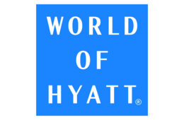 a blue square sign with white text