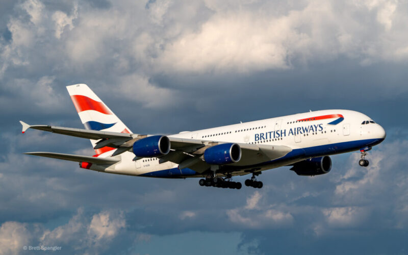 British Airways A380 Landing