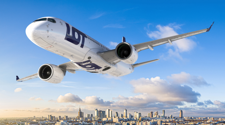 LOT Polish Airlines has selected the Airbus A220 family to replacing its aging Embraer regional fleet with a massive order.