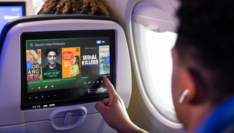 United Airlines Spotify IFE