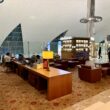 The Emirates Business Class Lounge in Terminal 3A at Dubai International Airport (DXB) is a massive space with plenty of amenities.