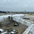 an airplane at an airport