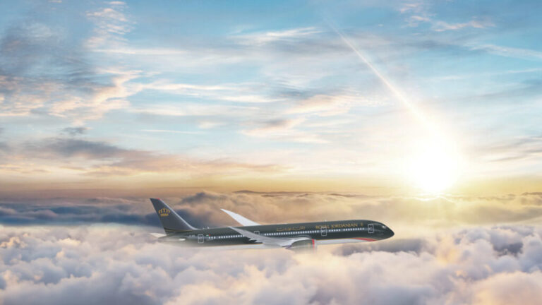 a plane flying in the sky