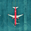 an airplane on a runway