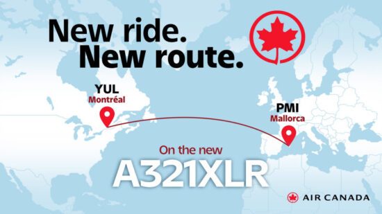 Air Canada has unveiled the first routes that will be operated by its incoming Airbus A321XLRs, including new service to Palma de Mallorca.