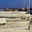 a plane on the runway