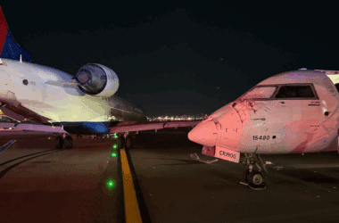 Two Delta Bombardier CRJ-900 regional jets operated by Endeavor Air, collided at New York's LaGuardia Airport on October 1, 2025.