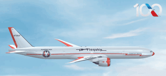American Airlines is painting one of its Boeing 777-300ER aircraft in a special Flagship livery celebrating the carrier's centennial.