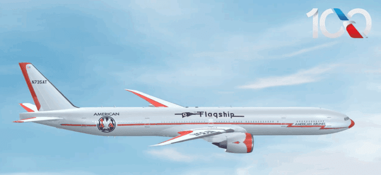 American Airlines is painting one of its Boeing 777-300ER aircraft in a special Flagship livery celebrating the carrier's centennial.
