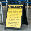TSA Sign Detroit