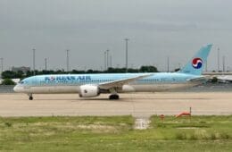 a large airplane on a runway