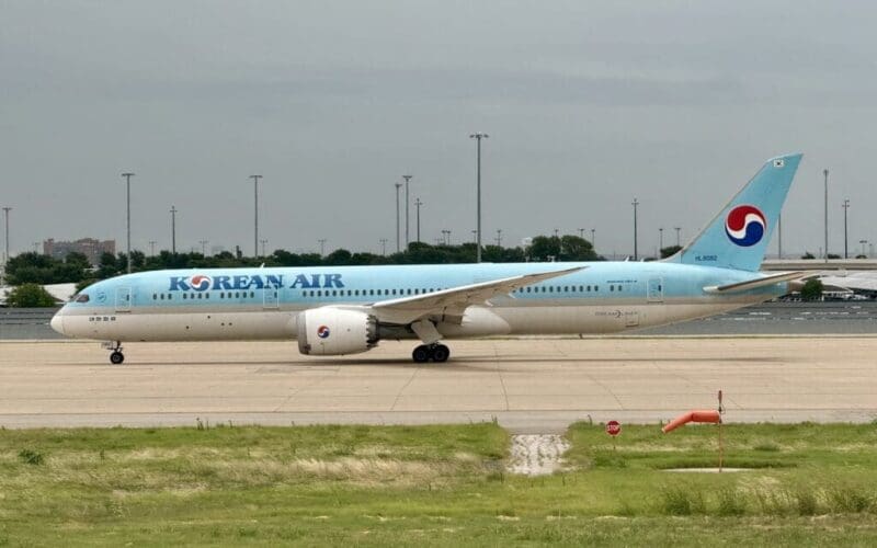 a large airplane on a runway