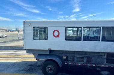 18 passengers were injured after a mobile lounge crashed into a loading dock at Washington Dulles International Airport (IAD).