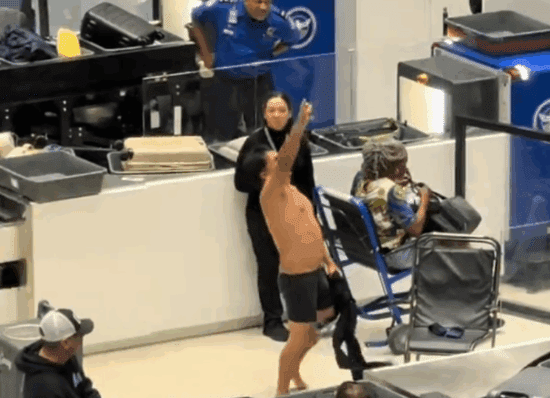New Orleans Airport TSA Strip