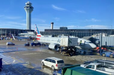 American Airlines plane in Chicago
