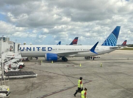 a plane on the tarmac