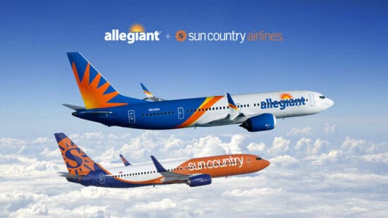Allegiant and Sun Country Planes