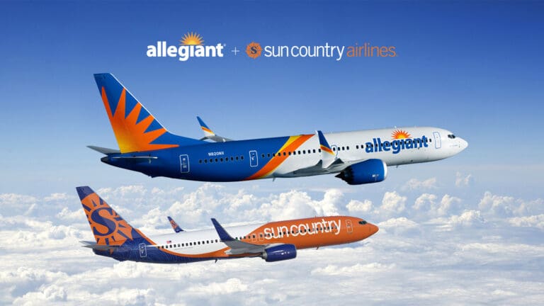 Allegiant and Sun Country Planes